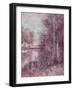 Shimmering Plum Landscape 2-Jill Schultz McGannon-Framed Art Print