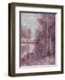 Shimmering Plum Landscape 2-Jill Schultz McGannon-Framed Art Print