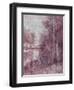 Shimmering Plum Landscape 2-Jill Schultz McGannon-Framed Art Print