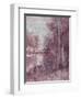 Shimmering Plum Landscape 2-Jill Schultz McGannon-Framed Art Print