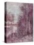Shimmering Plum Landscape 2-Jill Schultz McGannon-Stretched Canvas