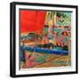 Shimmering Sea, Saint-Tropez-Peter Graham-Framed Giclee Print