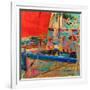 Shimmering Sea, Saint-Tropez-Peter Graham-Framed Giclee Print