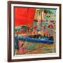 Shimmering Sea, Saint-Tropez-Peter Graham-Framed Giclee Print