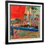 Shimmering Sea, Saint-Tropez-Peter Graham-Framed Giclee Print