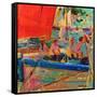 Shimmering Sea, Saint-Tropez-Peter Graham-Framed Stretched Canvas