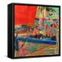 Shimmering Sea, Saint-Tropez-Peter Graham-Framed Stretched Canvas