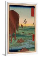 Shimosa Koganehara-Utagawa Hiroshige-Framed Premium Giclee Print