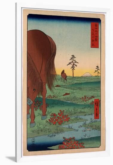 Shimosa Koganehara-Utagawa Hiroshige-Framed Premium Giclee Print