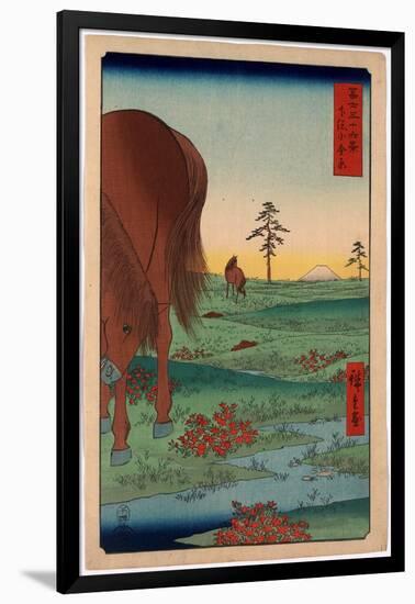 Shimosa Koganehara-Utagawa Hiroshige-Framed Premium Giclee Print