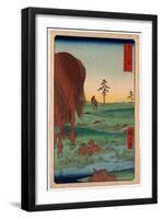 Shimosa Koganehara-Utagawa Hiroshige-Framed Giclee Print