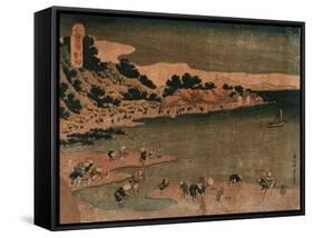 Shimosa Nobuto-Katsushika Hokusai-Framed Stretched Canvas