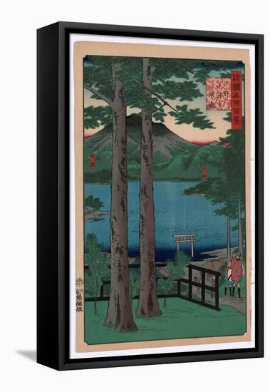 Shimotsuke Chuzenji Kosui-Utagawa Hiroshige-Framed Stretched Canvas