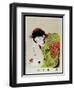 Shin Bijin (True Beauties) Depicting a Woman Playing with a Kitten, from a Series of 36, Modelled…-Toyohara Chikanobu-Framed Premium Giclee Print