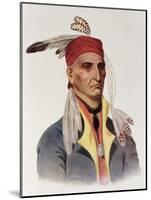 Shin-Ga-Ba W"Ossin or "Image Stone," a Chippeway Chief-James Otto Lewis-Mounted Giclee Print