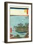 Shinagawa Susaki (One Hundred Famous Views of Edo)-Ando Hiroshige-Framed Giclee Print