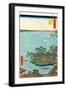 Shinagawa Susaki (One Hundred Famous Views of Edo)-Ando Hiroshige-Framed Giclee Print