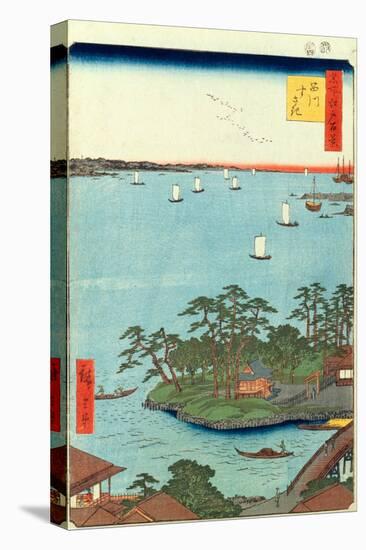 Shinagawa Susaki (One Hundred Famous Views of Edo)-Ando Hiroshige-Stretched Canvas