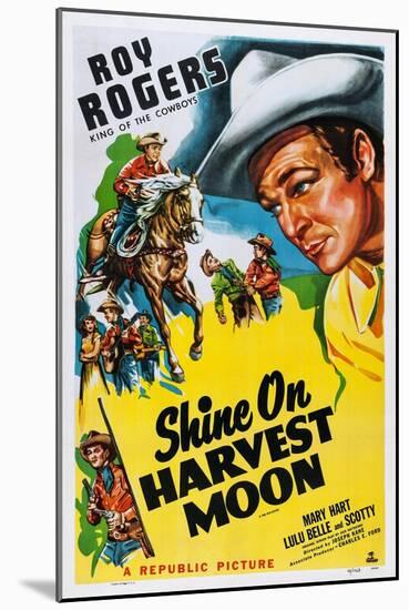 Shine on Harvest Moon, Top Left and Right: Roy Rogers, 1938-null-Mounted Art Print