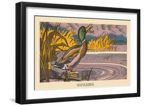 Shingebiss-Hauman-Framed Art Print