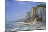 Shingle beach and chalk cliffs, Normandy, France-Philippe Clement-Mounted Photographic Print