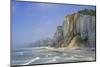 Shingle beach and chalk cliffs, Normandy, France-Philippe Clement-Mounted Photographic Print