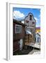 Shingle House in Castro, Chiloe, Chile, South America-Michael Runkel-Framed Photographic Print