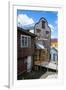 Shingle House in Castro, Chiloe, Chile, South America-Michael Runkel-Framed Photographic Print