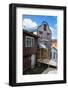 Shingle House in Castro, Chiloe, Chile, South America-Michael Runkel-Framed Photographic Print