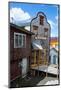 Shingle House in Castro, Chiloe, Chile, South America-Michael Runkel-Mounted Photographic Print