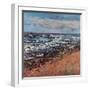 Shingle Shoreline, 2021 (oil on canvas)-Sylvia Paul-Framed Giclee Print