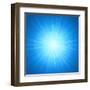 Shining Blue Lights-marinini-Framed Art Print