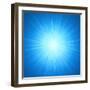 Shining Blue Lights-marinini-Framed Art Print