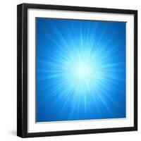 Shining Blue Lights-marinini-Framed Art Print