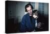 Shining by Stanley Kubrik with Jack Nicholson and Danny Llyod, 1980 (d'apres StephenKing) (photo)-null-Stretched Canvas