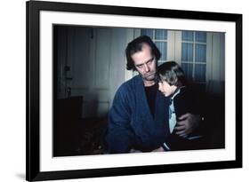 Shining by Stanley Kubrik with Jack Nicholson and Danny Llyod, 1980 (d'apres StephenKing) (photo)-null-Framed Photo