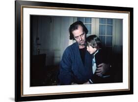 Shining by Stanley Kubrik with Jack Nicholson and Danny Llyod, 1980 (d'apres StephenKing) (photo)-null-Framed Photo