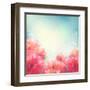 Shining Flowers Roses (Peonies) Background-kostins-Framed Art Print