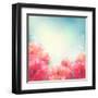 Shining Flowers Roses (Peonies) Background-kostins-Framed Art Print