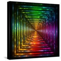 Shining Lights Rainbow Colors Frame-art_of_sun-Stretched Canvas