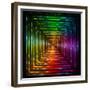 Shining Lights Rainbow Colors Frame-art_of_sun-Framed Premium Giclee Print