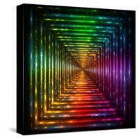 Shining Lights Rainbow Colors Frame-art_of_sun-Stretched Canvas