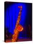 Shining Saxophone Backstage, Bethlehem, Pennsylvania, United States-David H. Wells-Stretched Canvas