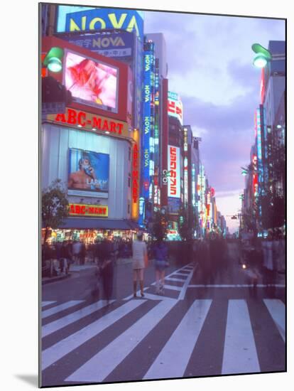 Shinjuku at Dusk, Tokyo, Japan-Rob Tilley-Mounted Premium Photographic Print