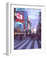 Shinjuku at Dusk, Tokyo, Japan-Rob Tilley-Framed Photographic Print