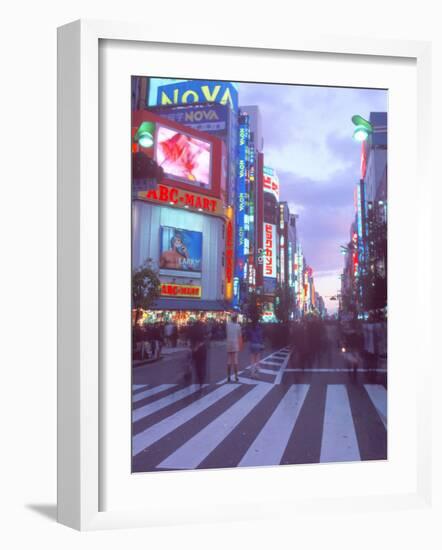 Shinjuku at Dusk, Tokyo, Japan-Rob Tilley-Framed Photographic Print