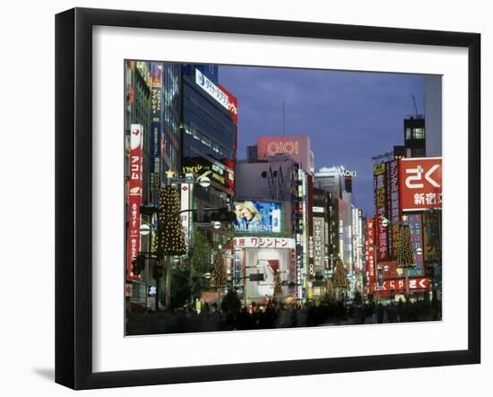 Shinjuku District, Tokyo, Japan-null-Framed Premium Photographic Print