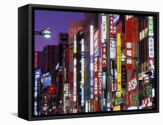 Shinjuku District, Tokyo, Japan-null-Framed Stretched Canvas