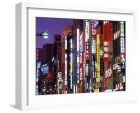 Shinjuku District, Tokyo, Japan-null-Framed Premium Photographic Print