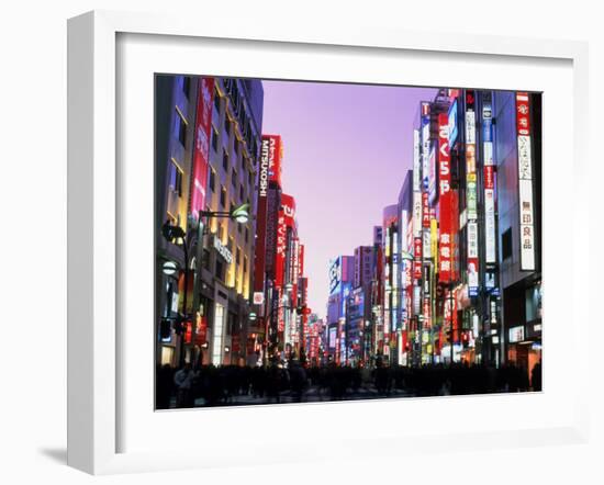 Shinjuku District, Tokyo, Japan-null-Framed Premium Photographic Print
